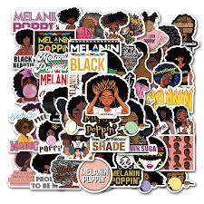 1 видео обновлен 30 окт. 50 Pcs Fashion Inspirasi Melanin Poppin Gadis Hitam Stiker Untuk Diy Bagasi Laptop Skateboard Mobil Motor Sepeda Stiker Stiker Aliexpress