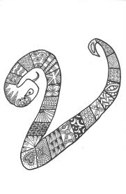 They're considered to be very simple, with no legs or special muscles that need to be defined. Snake Skin Zentangle Novocom Top