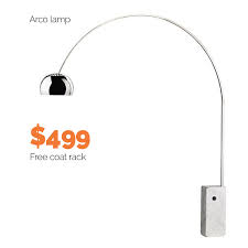 Designed by george nelson in 1952, these fixtures are fashioned from a lightweight steel frame. Arco Lamp Arco Lamps Arco Floor Lamp Flos Arco Floor Lamp