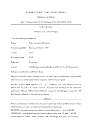 Dalam hal ini memilih domisili hukum di kantor kuasa tersebut di bawah ini, menerangkan bahwa memberi kuasa kepada frid hutagalung, sh advokat/asisten advokat. Contoh Surat Kuasa Sebagai Penasehat Hukum Download Kumpulan Gambar