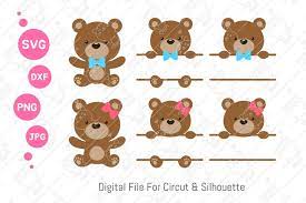 Download Teddy Bear Svg Cute Baby Bear Svg Svg Dxf Png 1319526 Cut Files Design Bundles