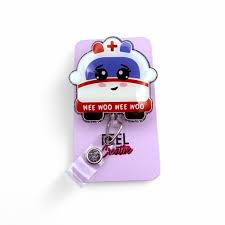Ambulance Badge Reel, Gifts for Paramedics, Cute ID Badge Holder, EMT  Accessories