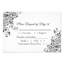 Black And White Invitation Card Black And White Wedding Rsvp Card Zazzle Com Rsvp Wedding Cards Rsvp Card Wedding Rsvp