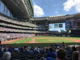 miller park section 115 home of milwaukee brewers