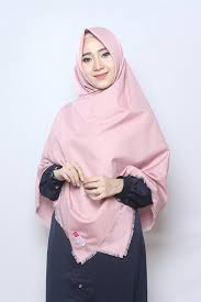 Khimar Rawis Risma Dusty Pink Anizah Khimar Khimar Kerudung Syar I Fesya Hijab