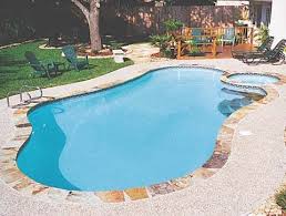 A Simple Pool Spa Design Simple Pool Pool Landscaping Spa Pool