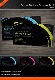 Simple business cards templates (28 design) in this post! Design Studio Business Card By Riazmky Graphicriver