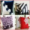 Thibaut nemour floral pillow in green, blue. 1