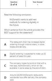 Submitted 1 year ago * by deleted. Newsela New Menu Items Celebrity Collaborations Boost Mcdonald S U S Sales Need Answer Brainly Com