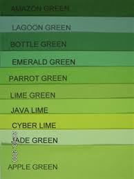 amazon green different shades of green paint bright board