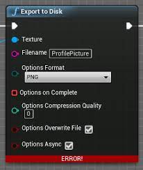 How To Use The Export To Disk Node Ue4 Answerhub