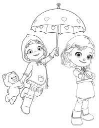 25 colorful rainbow coloring pages for your little ones. Ruby With Choco And Gina From Rainbow Ruby Coloring Page In 2021 Coloring Pages Chibi Spiderman Rainbow