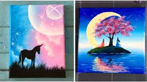7 Super Beautiful And Easy Painting Ideas For Beginners Moonlight Scenery Painting Ideas Youtube 39 simple scenery paintings ranked in order of popularity and relevancy. 7 super beautiful and easy painting ideas for beginners moonlight scenery painting ideas