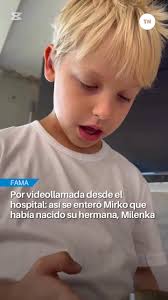 😍🐥 ASÍ SE ENTERÓ MIRKO QUE HABÍA NACIDO SU HERMANA, MILENKA Marley  compartió en sus redes el momento exacto en que por videollamada desde el  hospital, su primer hijo Mirko se enteró