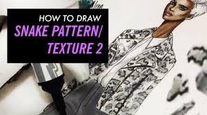 Find images of snake pattern. Drawing Snake Pattern Texture Part 2 Fashion Drawing Youtube