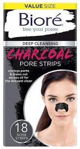 Biore Charcoal Deep Cleansing Pore Strips Review Biore Charcoal Deep Cleansing Pore Strips 18ct In 2020 Pore Strips Nose Strips Biore Charcoal Pore Strips