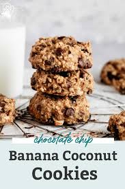 As for these cookie bars, they look outta this world good. Banana Coconut Dark Chocolate Chip Cookies Fit Mitten Kitchen