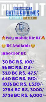 Pubg Lite Bc Sell In Nepal Home Facebook