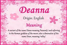 Meaning Of Deanna Names With Meaning Names Meant To Be