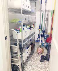Don T Buy A Closet Organizer Try These Ideas Instead Utility Room Organization Cleaning Supplies Organization Cleaning Closet Organization