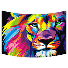 This beautiful tapestry is woven on a jacquard loom by skilled weavers, keeping alive the centuries old tradition of tapestry manufacturing from generation to generation. Zkgk Lion Art Tapestry Wall Hanging Wall Decor Art For Living Room Bedroom Dorm Cotton Linen Decoration 40x60 Inches Walmart Com Walmart Com