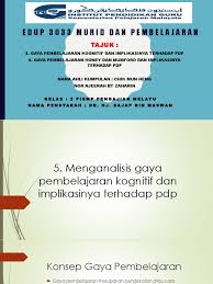 Menganalisis gaya pembelajaran honey dan mumford dan implikasinya terhadap pdp. Kumpulan 5 Menganalisis Gaya Pembelajaran Kognitif Dan Honey Dan Munford Serta Implikasi Dalam Pdp