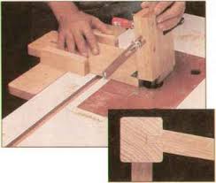 With this little diy jig, it's easy to make mortise and tenon with your table saw. Tenon Jig That Angles Rocking Chair Woodworking Archive