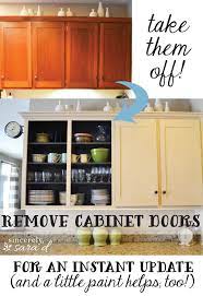 If you will be marking a lot of cabinets in the same spot, you can build a jig to fit your cabinets. Remove Cabinet Doors Sincerely Sara D Home Decor Diy Projects How To Remove Kitchen Cabinets Update Kitchen Cabinets Old Kitchen Cabinets