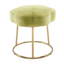 Seraphina Accent Vanity Stool Green Linon In 2020 Vanity Stool Linon Small Stool