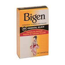 This bigen 59 oriental black permanent hair color contains no ammonia and requires no hydrogen peroxide to use. Bigen Powder Hair Colour 59 Oriental Black
