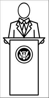 Pin the clipart you like. Clip Art People President B W I Abcteach Com Abcteach