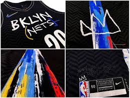 The bklyn nets lettering across the chest of the jersey was inspired by basquiat's signature style. Nets Unveil New Basquiat Inspired City Edition Jerseys New York Daily News