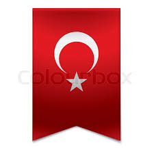 Und das eindeutigste zeichen dafür ist die flagge ihres landes: Bandfahne Turkische Flagge Stock Vektor Colourbox