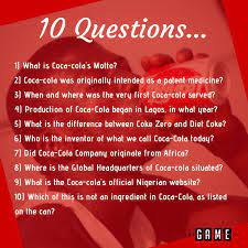 It's like the trivia that plays before the movie starts at the theater, but waaaaaaay longer. Non Fungible On Twitter Answer 10 Questions About Coca Cola And Win Money Only Best 10 Players Win Play Now On Https T Co 2g2gdmoeyg Thegame Cocacola Ng Cocacola Cocacola Coke Https T Co 6nv7hkrfaf