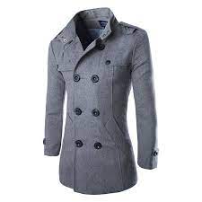 Le choix d'un manteau se fait en fonction du style recherché. Men S Fashion Style Double Breasted Wool Winter Coat 2 Colors Xs Xl Manteau Homme Habillement Homme Manteau Laine Homme