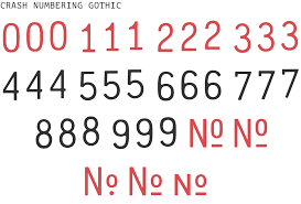 Fyra is a free font designed by jonathan hughes which has uppercase letters and numbers enclosed in square as well as circles. Crash Numbering Psy Ops Type Foundry