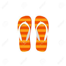 Naranja Chanclas Ilustracion Vectorial Aislados En Fondo Blanco Balanceos Rayas De Dibujos Animados Plana Ilustraciones Vectoriales Clip Art Vectorizado Libre De Derechos Image 62619175