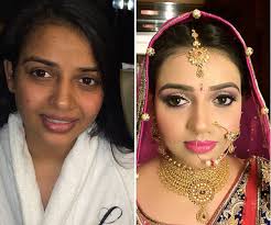 Bridal makeup shocking before and after makeup. Indian Makeup Before And After Saubhaya Makeup