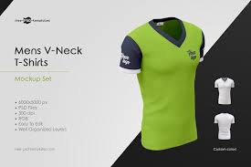 Mens V Neck T Shirts Mockup Set Shirt Mockup Tshirt Mockup Mockup