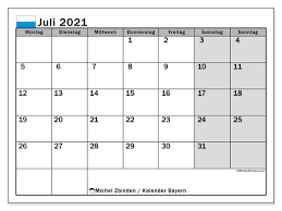 Feiertage in deutschland heute ist kein feiertag. Kalender Bayern Juli 2021 Zum Ausdrucken Michel Zbinden De