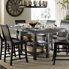 Willow Rectangular Counter Height Table Distressed Black Progressive Furniture Counter Height Table Sets Counter Height Table