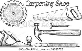 Carpentry Shop Icons Vector Stock Illustration Royalty Free Illustrations Stock Clip Art Icon Stock Clipart Icons Logo Line Shop Icon Art Icon Line Art