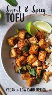 Sweet Spicy Tofu Tofu Recipes Healthy Spicy Tofu Recipes Vegan Recipes Easy