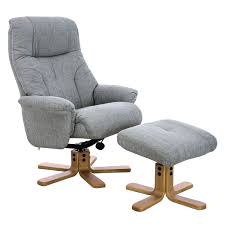 Hudson slate swivel rocker recliner. Trento Swivel Recliner Fabric Chair And Footstool Silver