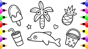 How To Draw Toys For Kids Beach Toys Coloring Children S Coloring Book Coloring Pages For Kids Childrens Colouring Book Kids Beach Toys