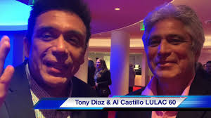 Tony Diaz & Al Castillo-President LULAC Council 60 QUIXOTE NUEVO Opening  Night at The Alley Theatre