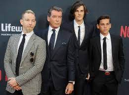 Two of pierce brosnan's sons will share the. Pierce Brosnan His Handsome Sons Enjoy Boys Night Out Pierce Brosnan Celebrity Families Celebrities