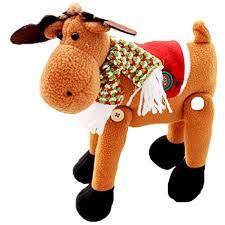 Reindeer Toy Funpa Christmas Plush Toy Handmade Reindeer Stuffed Animal Toy Kids Xmas Gift Want Additional Inf Christmas Plush Toys Pet Toys Handmade Toys
