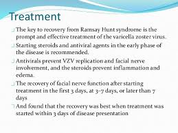 However, one possible etiology is infection with herpes simplex virus type 1. Ramsay Hunt Syndrome Syndrome Facial Nerve Ramsay