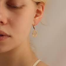 Gold Art Deco Earrings, 1920s Earrings, Geometric Drop Earrings, Classic  Every Day Deco Earrings, Gold Drop Earrings, DECO DROP EARRINGS